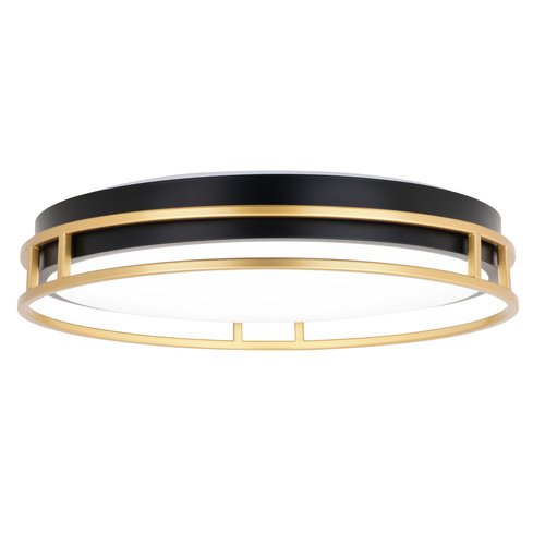 Vaxcel Lighting Northgate Matte Black & Satin Gold LED Flush Mount by Vaxcel Lighting C0301