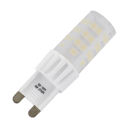 G9 LED Rigid Loop Frosted Dimmable Bulb 2700K 500 Lumens