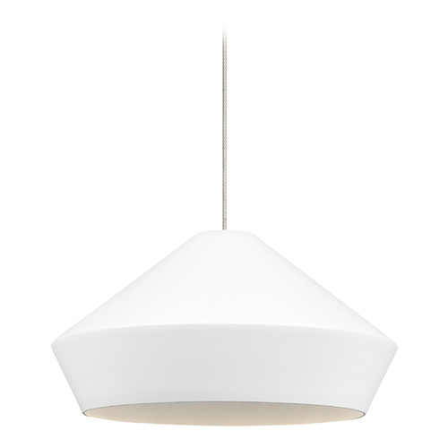 Visual Comfort Modern Collection Brummel MonoRail Pendant in Bronze & White by Visual Comfort Modern 700MOBMLWZ