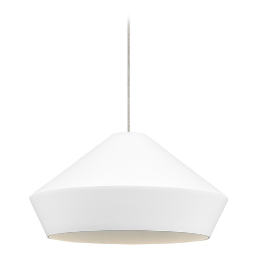 Brummel MonoRail Pendant in Bronze & White by Visual Comfort Modern