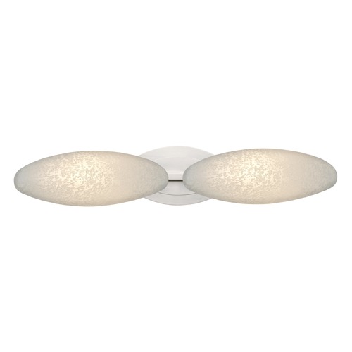 Besa Lighting Besa Lighting Aero Satin Nickel LED Bathroom Light 2WM-2727ST-LED-SN