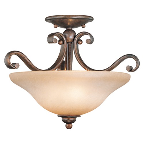 Monrovia Royal Bronze Semi-Flush Mount by Vaxcel Lighting