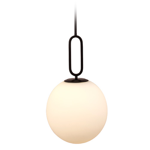 Eurofase Lighting Prospect 12-Inch Globe Pendant in Black by Eurofase Lighting 37233-013