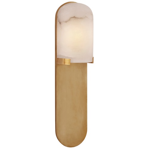 Visual Comfort Signature Collection Kelly Wearstler Melange Pill Sconce in Brass by Visual Comfort Signature KW2014ABALB