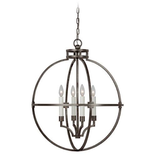 Visual Comfort Signature Collection Chapman & Myers' Lexie 24-Inch Lantern in Bronze by Visual Comfort Signature CHC5517BZ
