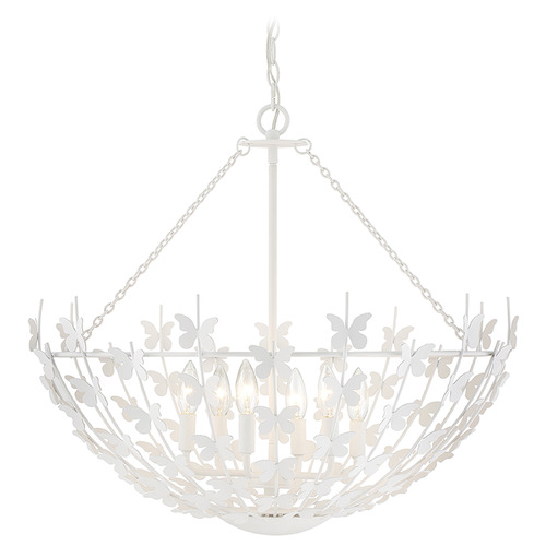 Savoy House Birch 6-Light Pendant in Bisque White by Savoy House 7-4199-6-83