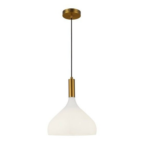 Belleview 12-Inch Pendant in Aged Gold by Alora Lighting