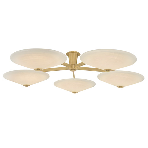 Corbett Lighting Corbett Lighting Cologne Vintage Brass LED Semi-Flushmount Light 521-60-VB