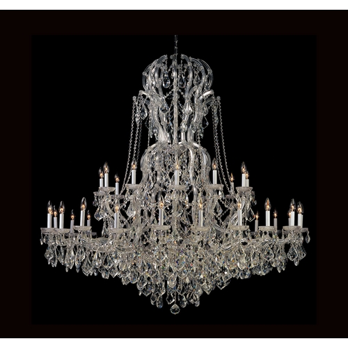 Crystorama Lighting Maria Theresa Crystal Chandelier in Polished Chrome by Crystorama Lighting 4460-CH-CL-SAQ