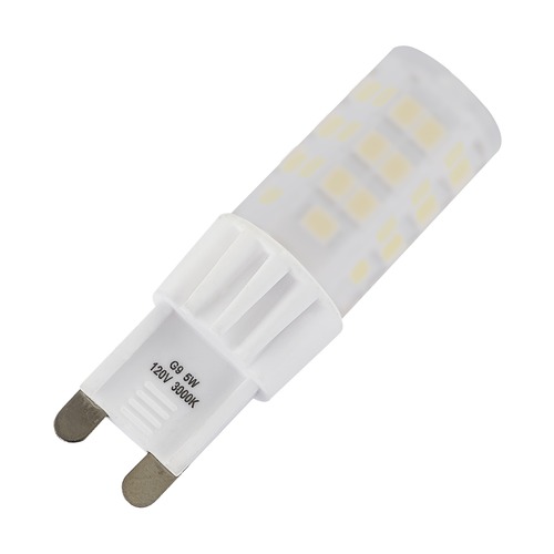 G9 LED Rigid Loop Frosted Dimmable Bulb 3000K 500 Lumens