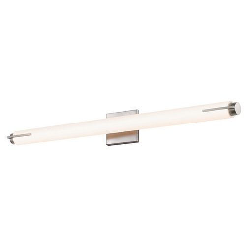 Tubo Satin Nickel LED Bathroom Light by Sonneman Lighting