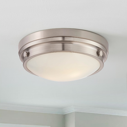 Savoy House Lucerne Satin Nickel Flush Mount by Savoy House 6-3350-14-SN