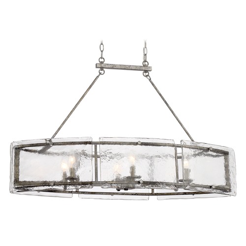 Fortress Linear Light in Mottled Silver by Quoizel Lighting