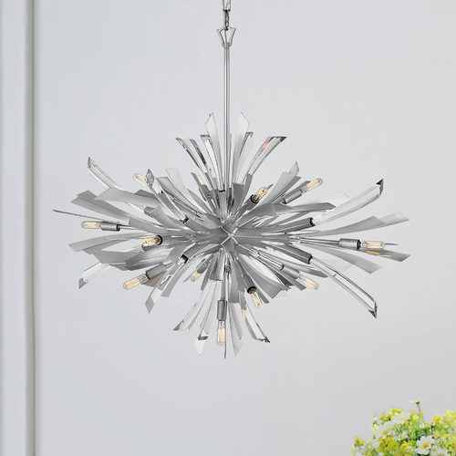 Fredrick Ramond Vida 36-Inch Chandelier in Glacial by Fredrick Ramond FR40906GG