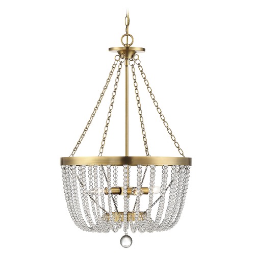 Savoy House Bergamo Warm Brass Pendant by Savoy House 7-2851-4-322