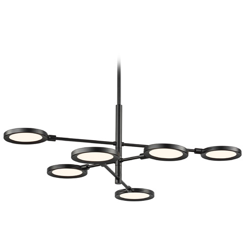 Visual Comfort Modern Collection Spectica 8-Light LED Chandelier in Matte Black by Visual Comfort Modern 700LSSPCTB-LED930