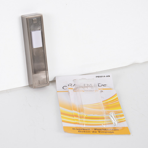 Push Button Antique Nickel LED Doorbell Button by Craftmade Lighting