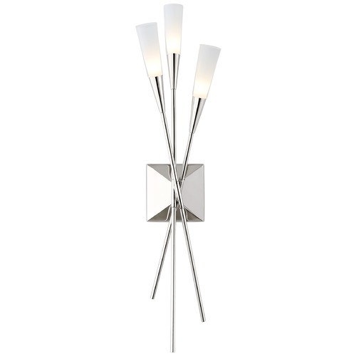 Visual Comfort Signature Collection Chapman & Myers Stellar Triple Sconce in Nickel by Visual Comfort Signature CHD2602PN