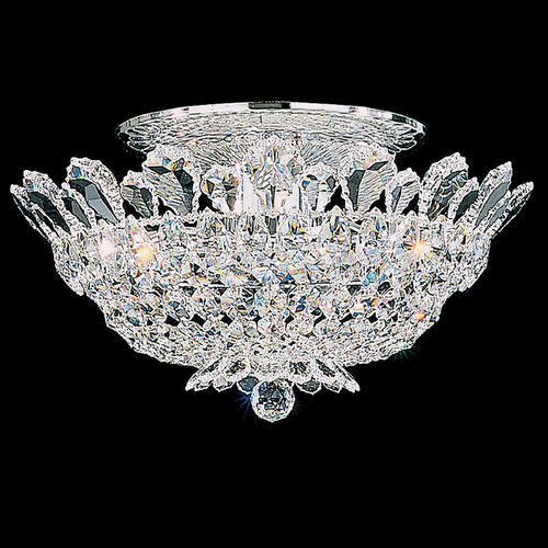 Trilliane Polished Stainless Steel Semi-Flush Mount Light by Schonbek Lighting