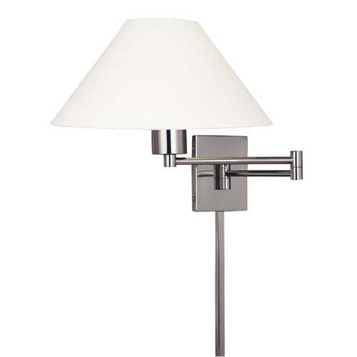 George Kovacs Lighting Boring Swing Arm Lamp in Matte Brushed Nickel by George Kovacs P4358-1-603