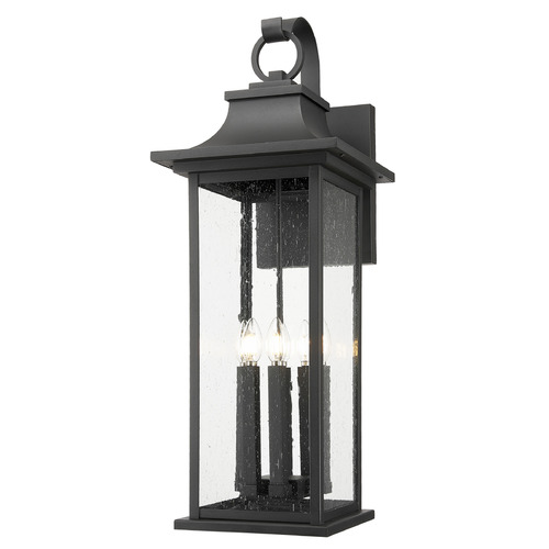 Z-Lite Tiberius Black Outdoor Wall Light
