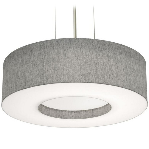 AFX Lighting Afx Lighting Montclair Black LED Pendant Light with Drum Shade MCP1524LAJUDBK-GY
