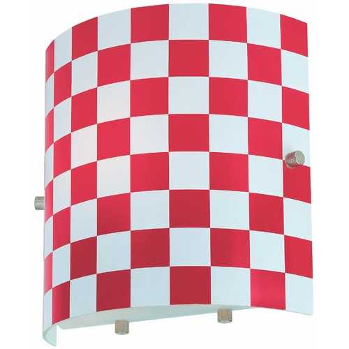 Checker Red Sconce by Lite Source Lighting