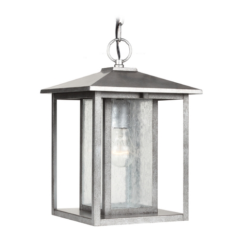 Hunnington Outdoor Hanging Light in Weathered Pewter by Generation Lighting