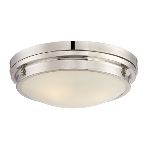 Lucerne Polished Nickel Flush Mount by Savoy House