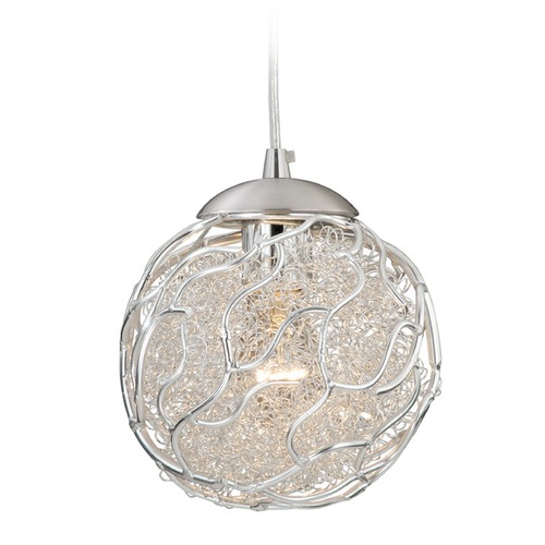 Vaxcel Lighting Milano Satin Nickel Mini Pendant by Vaxcel Lighting P0008