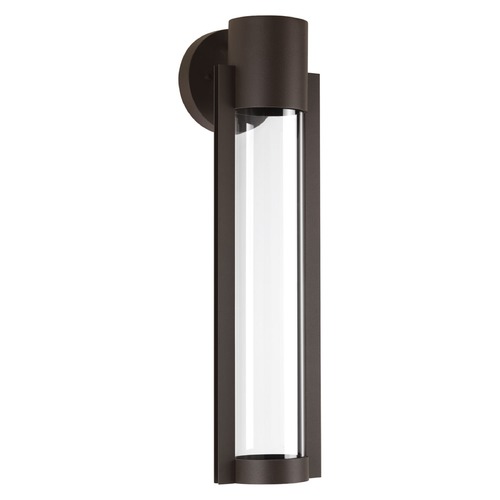 Progress Lighting Clear Glass LED Outdoor Wall Light in Bronze by Progress Lighting P560056-020-30