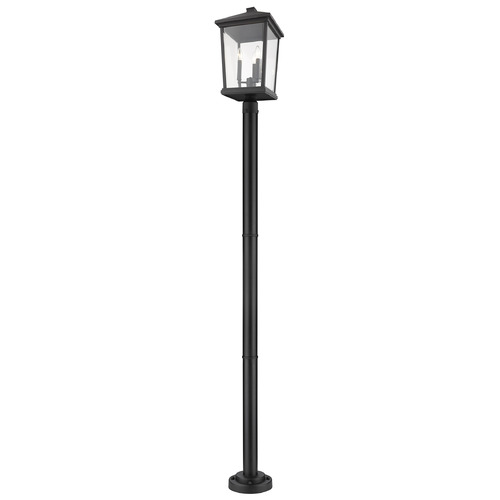 Beacon Black Post Light by Z-Lite