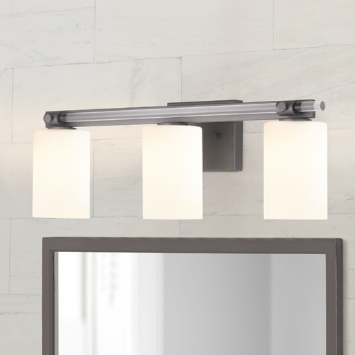 Progress Lighting Lisbon Black 3-Light Bathroom Light by Progress Lighting P300199-031