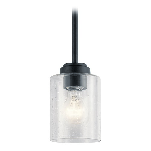 Winslow 4.25-Inch Black Mini Pendant by Kichler Lighting