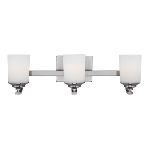 Kemal Brushed Nickel Bathroom Light by Generation Lighting