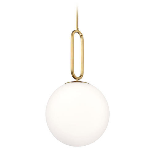 Prospect 12-Inch Globe Pendant in Gold by Eurofase Lighting