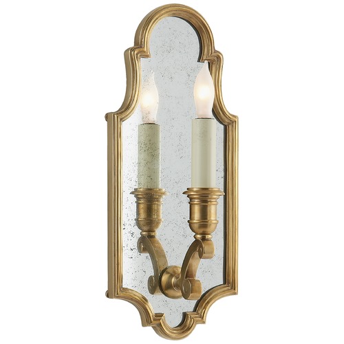 E.F. Chapman Sussex Framed Sconce in Antique Brass by Visual Comfort Signature