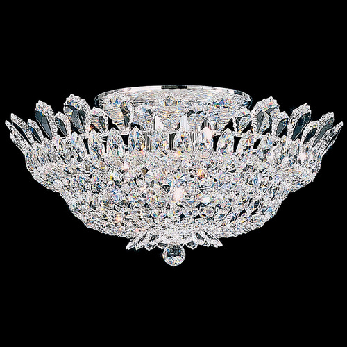 Trilliane Polished Stainless Steel Semi-Flush Mount Light by Schonbek Lighting