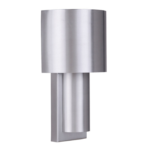 Midtown Satin Aluminum LED Outdoor Wall Light by Craftmade Lighting