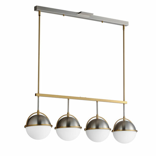 Duke Linear Pendant in Satin Nickel & Satin Brass by Maxim Lighting