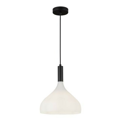 Belleview 12-Inch Pendant in Matte Black by Alora Lighting