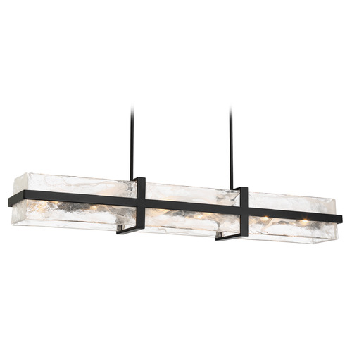 Cloud Break 48-Inch Linear Light in Coal Black by Minka Lavery
