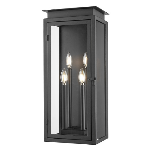 Z-Lite Nova Black Outdoor Wall Light