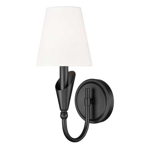 Z-Lite Claudelle Matte Black Sconce