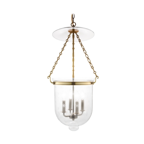 Hampton Pendant in Aged Brass by Hudson Valley Lighting