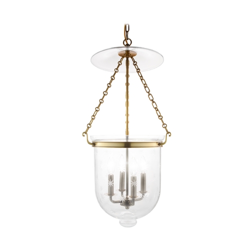 Hudson Valley Lighting Hampton Pendant in Aged Brass by Hudson Valley Lighting 255-AGB-C3