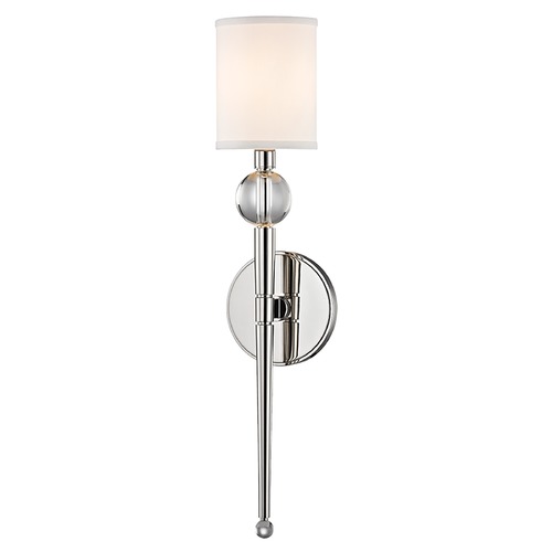 Rockland Wall Sconce in Polished Nickel by Hudson Valley Lighting