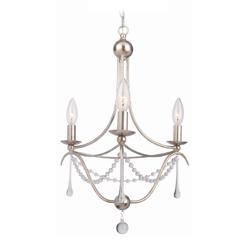 Crystorama Lighting Metro II Chandelier in Antique Silver Finish by Crystorama Lighting 423-SA