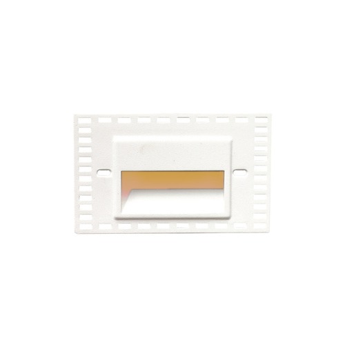 WAC Lighting White LED Recessed Step Light with Amber LED by WAC Lighting WL-LED100TR-AM-WT