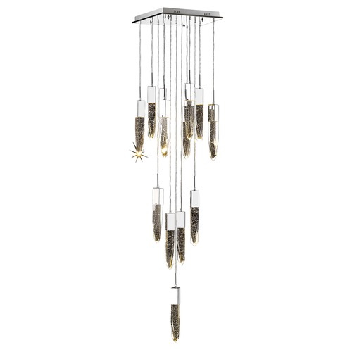 Aspen 13-Light Chrome LED Multi-Light Pendant by Avenue Lighting